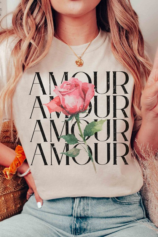 AMOUR ROSE Graphic T-Shirt