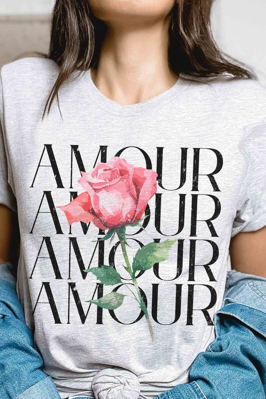 AMOUR ROSE Graphic T-Shirt