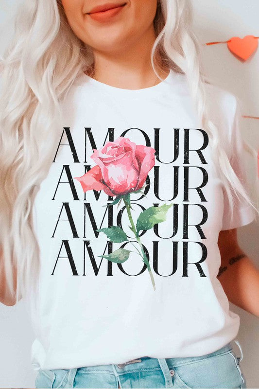 AMOUR ROSE Graphic T-Shirt