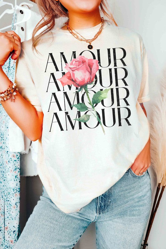 AMOUR ROSE Graphic T-Shirt