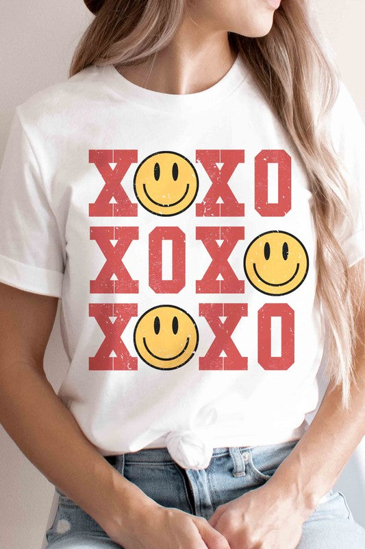 XOXO HAPPY FACE Graphic T-Shirt